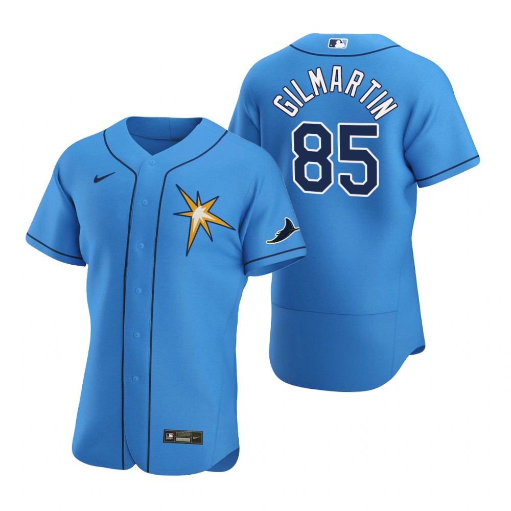 Tampa Bay Rays #85 Sean Gilmartin Men Nike Light Blue Alternate 2020 Authentic Team MLB Jersey->tampa bay rays->MLB Jersey